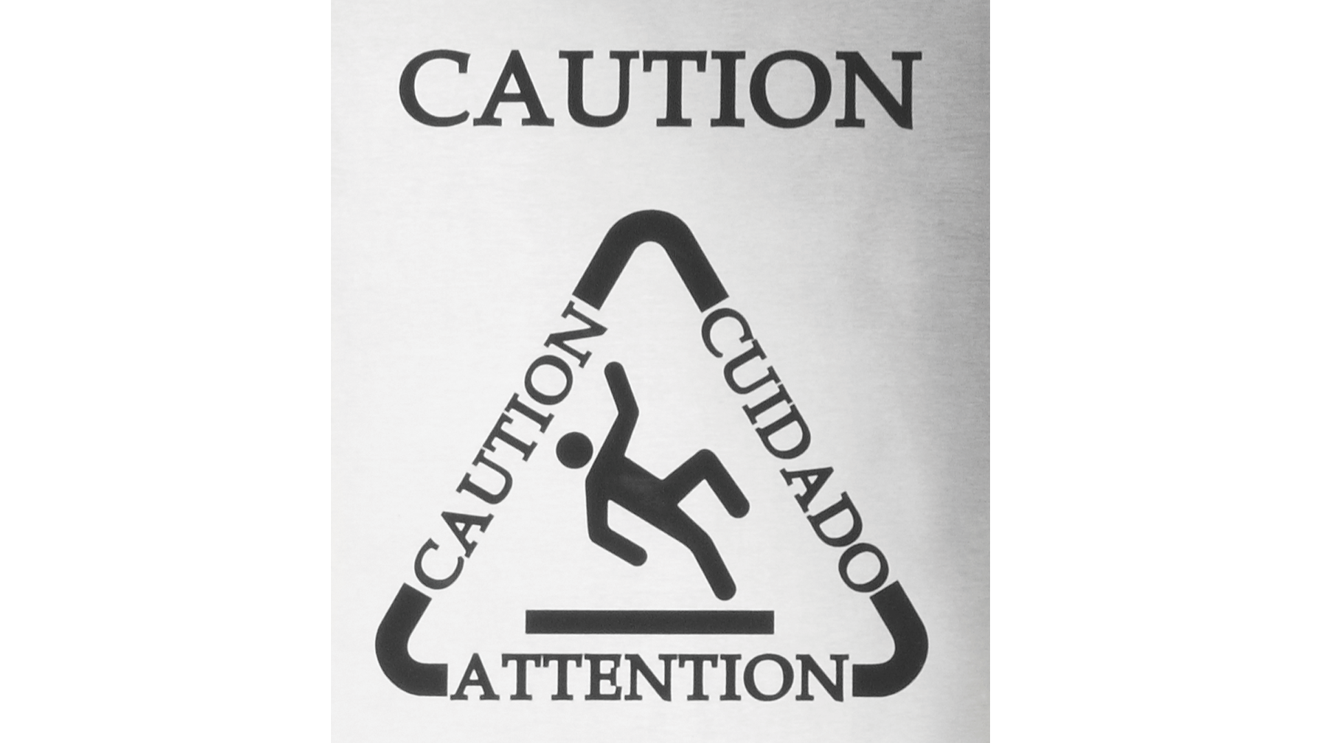 Caution sign in Different languages