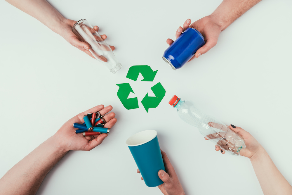Image represents the concept of environmental sustainability and responsible waste management