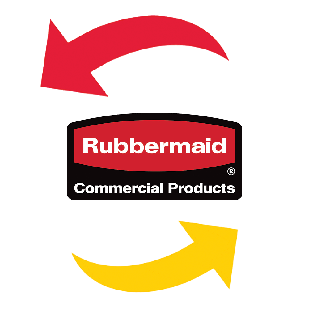 Rubbermaid Commercial Logo with 360 reverse icon