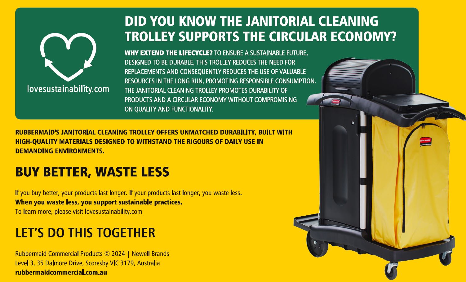 High- Security Janitorial Cleaning Cart