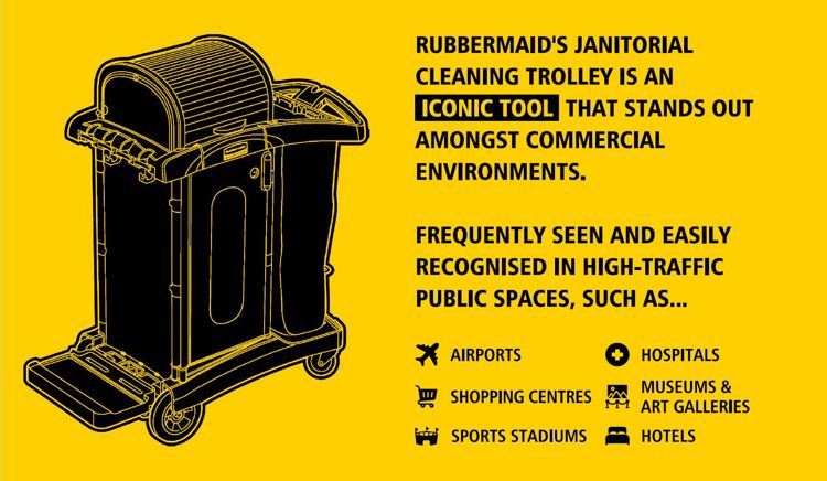 High- Security Janitorial Cleaning Cart